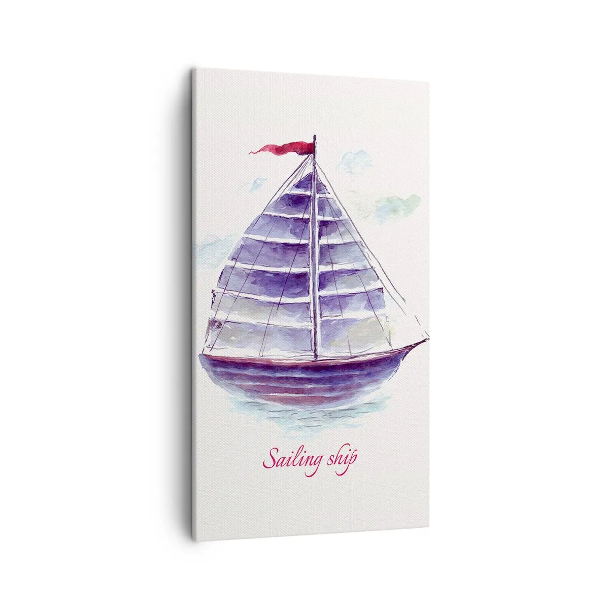 Obraz na płótnie - Pełnych żagli i spokojnej wody - 45x80 cm