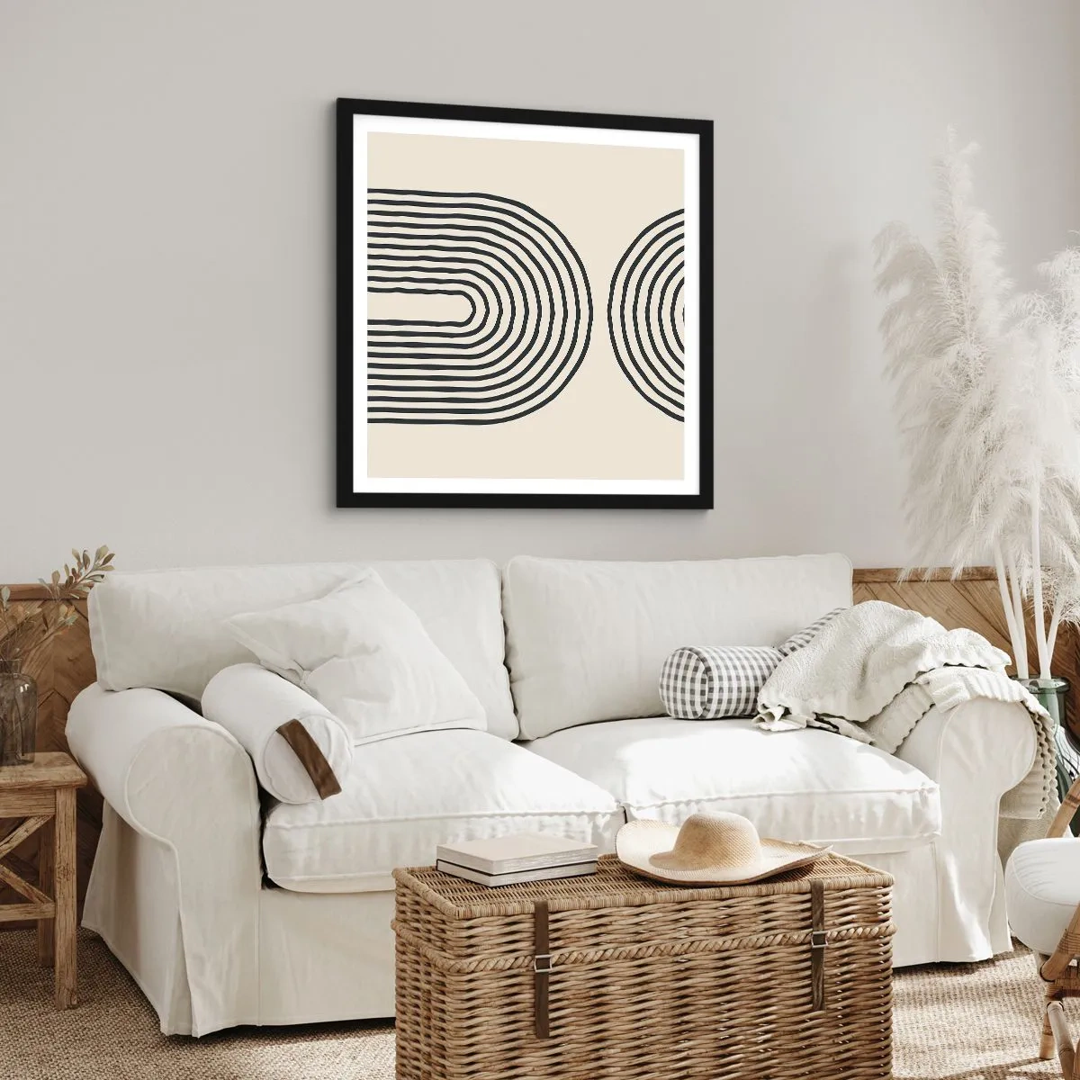 Plakat w czarnej ramie - Już za chwilę… - 50x50 cm