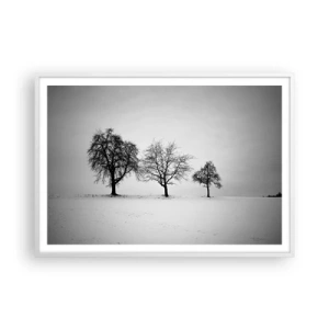 Plakat w białej ramie - O czym śnią? - 100x70 cm