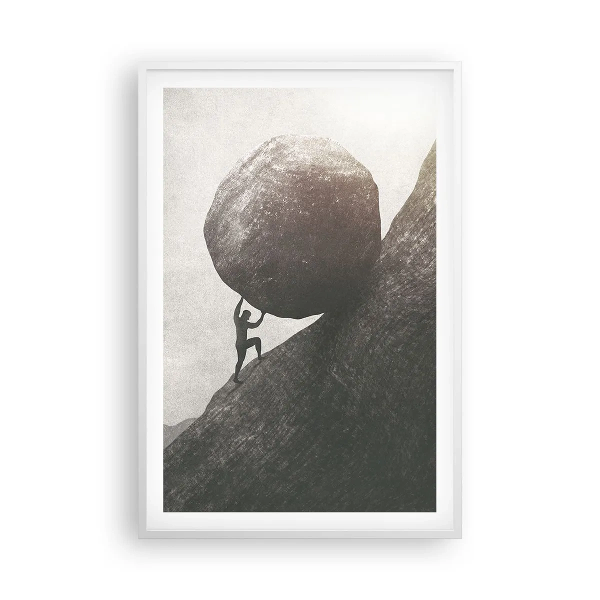 Plakat w białej ramie - Wierzę wbrew nadziei - 61x91 cm