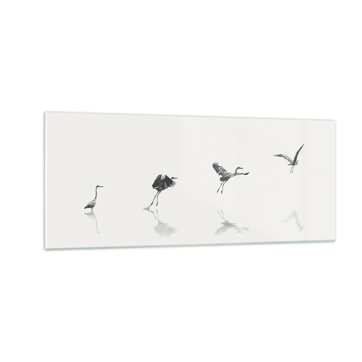 Obraz na szkle - Cztery proste kroki - 100x40 cm