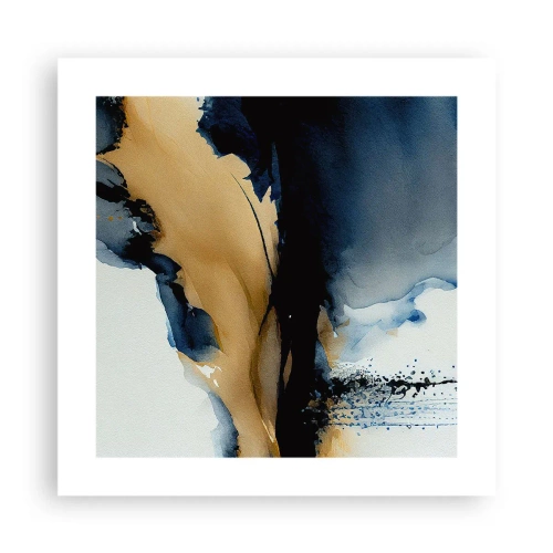 Plakat - Za zasłoną - 40x40 cm