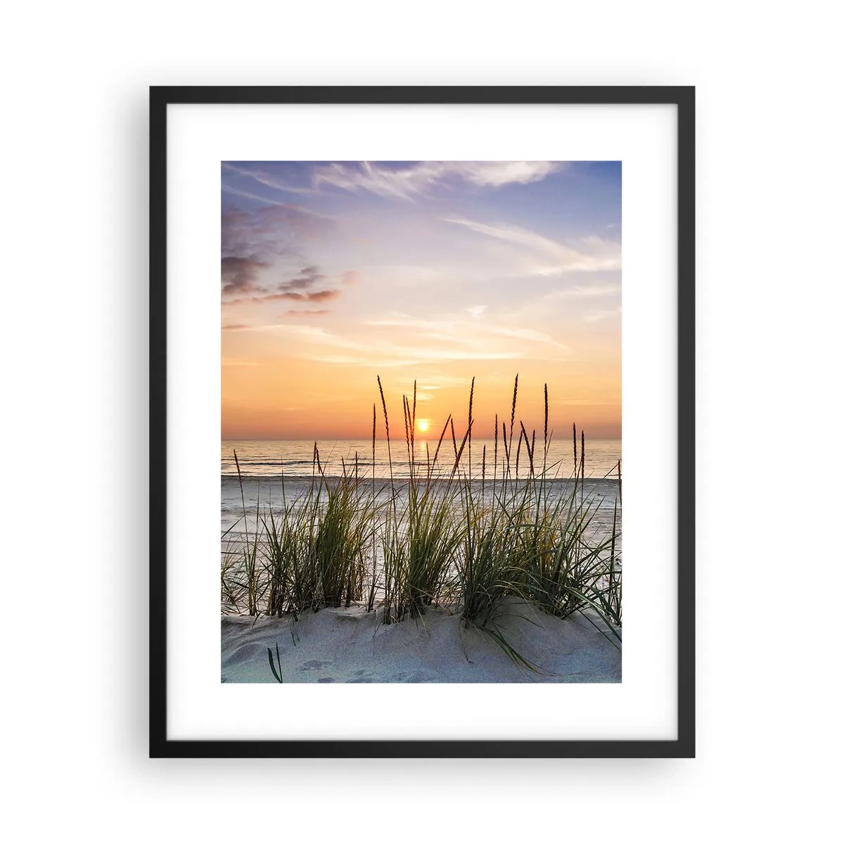 Plakat w czarnej ramie - Popatrz, pomyśl, poczuj - 40x50 cm