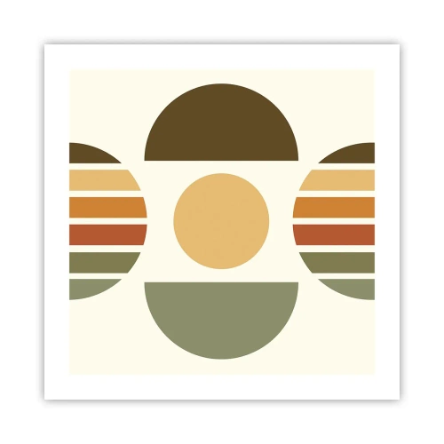 Plakat - W kolorach ziemi - 50x50 cm
