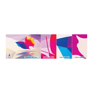 Fototapeta Próbka Samoprzylepna Deluxe Sticker - Motyla tęcza - Owady, Motyl, Figura Geometryczna - 100x30 cm