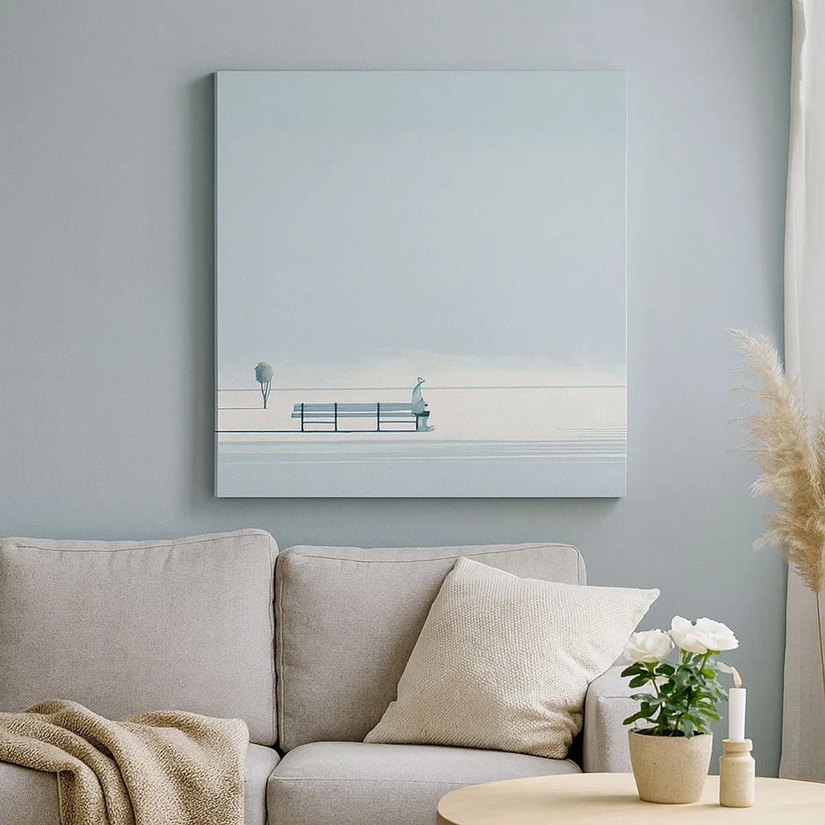 Obraz na płótnie - Tak, czekam. - 30x30 cm