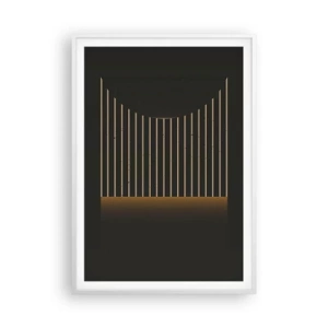 Plakat w białej ramie - Zbadać ciemność - 70x100 cm