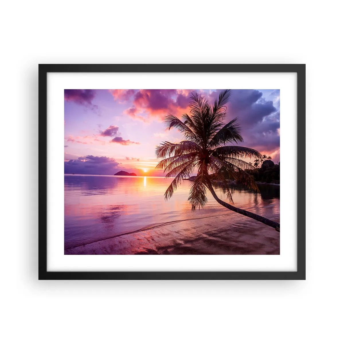 Plakat w czarnej ramie - Błogość aż po horyzont - 50x40 cm