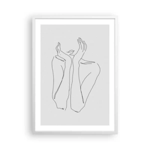 Plakat w białej ramie - O czym marzą dziewczyny - 50x70 cm