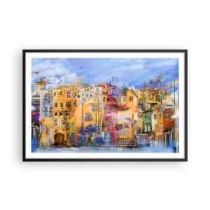 Plakat w czarnej ramie - Jesteśmy razem - 91x61 cm