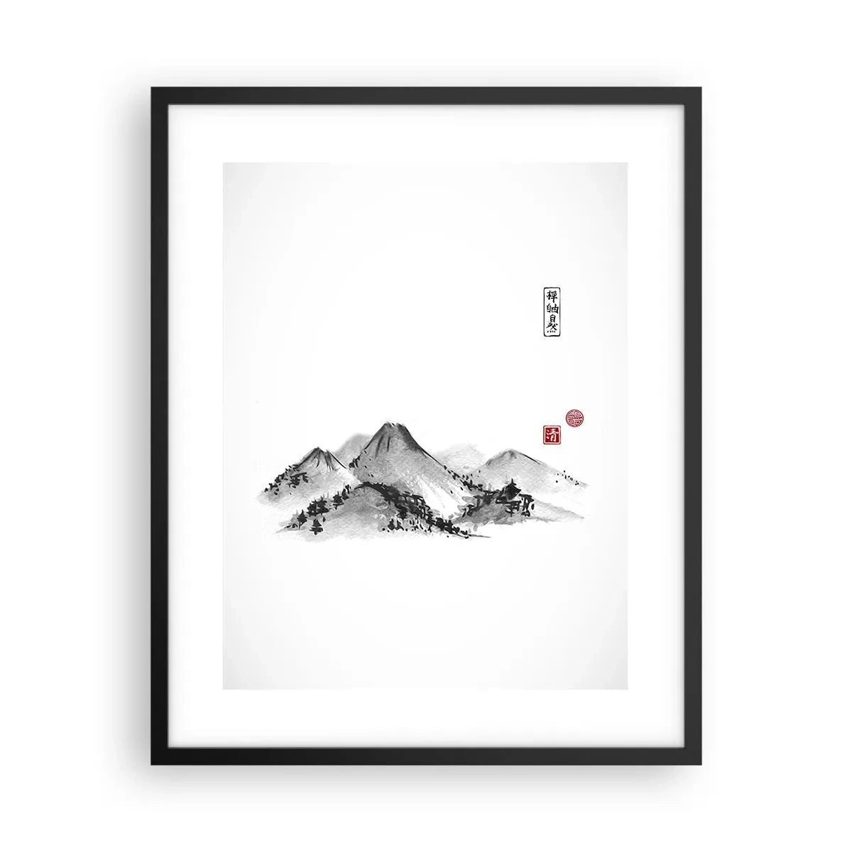 Plakat w czarnej ramie - Za dalą dal - 40x50 cm