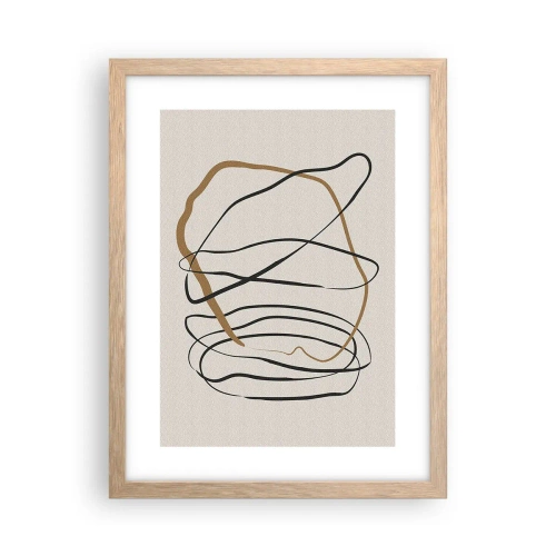 Plakat w ramie jasny dąb - Kompozycja – taniec opętaniec - 30x40 cm