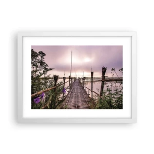 Plakat w białej ramie - Spokój i cisza Azji - 40x30 cm