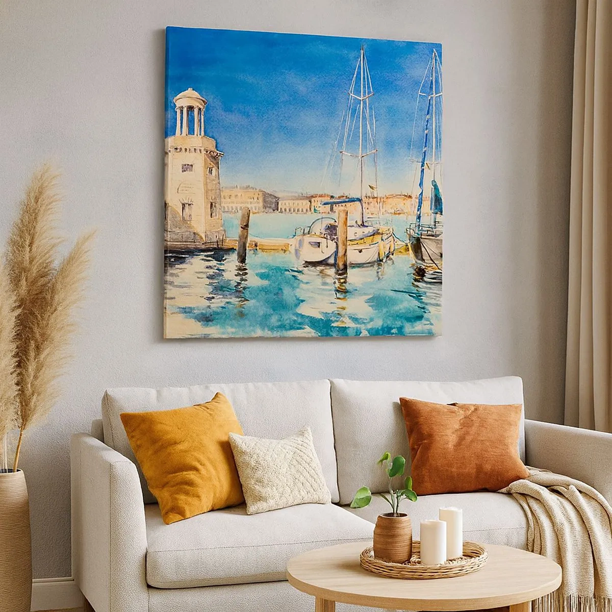 Obraz na płótnie - Słoneczna laguna - 30x30 cm