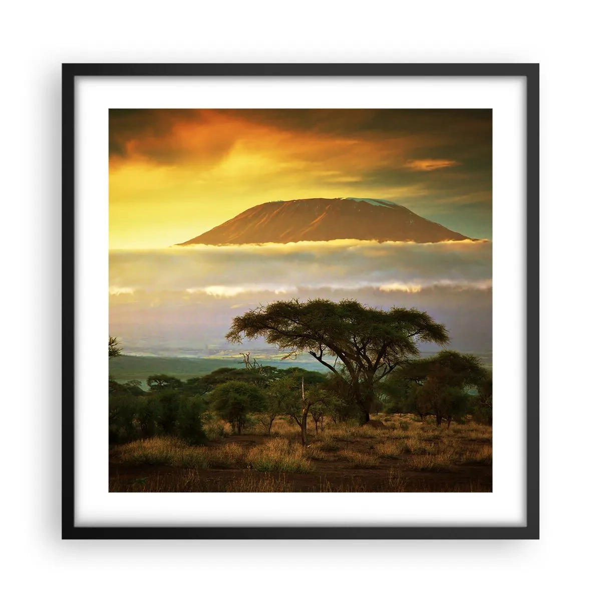 Plakat w czarnej ramie - Sen podróżnika - 50x50 cm