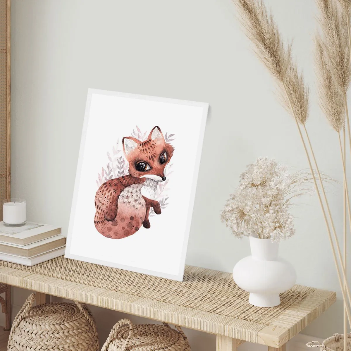 Plakat w białej ramie - Tylko pokochać - 50x70 cm