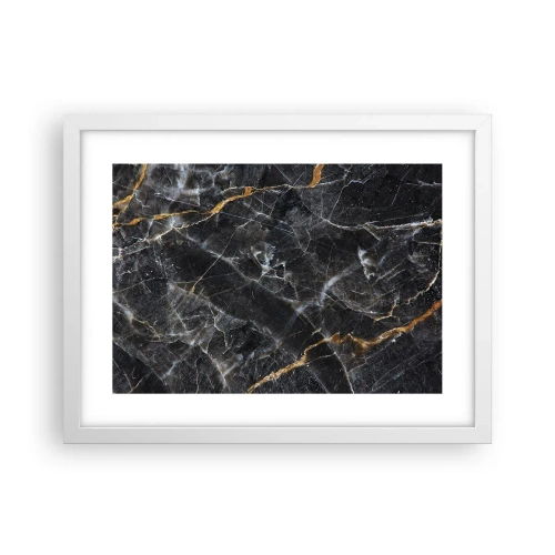 Plakat w białej ramie - Wewnętrzne życie kamienia - 40x30 cm