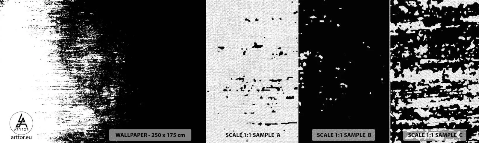 Fototapeta Próbka Premium Canvas - I zwycięzcą jest… - Abstrakcja, Sztuka, Czarno-Biały - 100x30 cm
