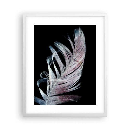 Plakat w białej ramie - Pomyśl o dotyku - 40x50 cm