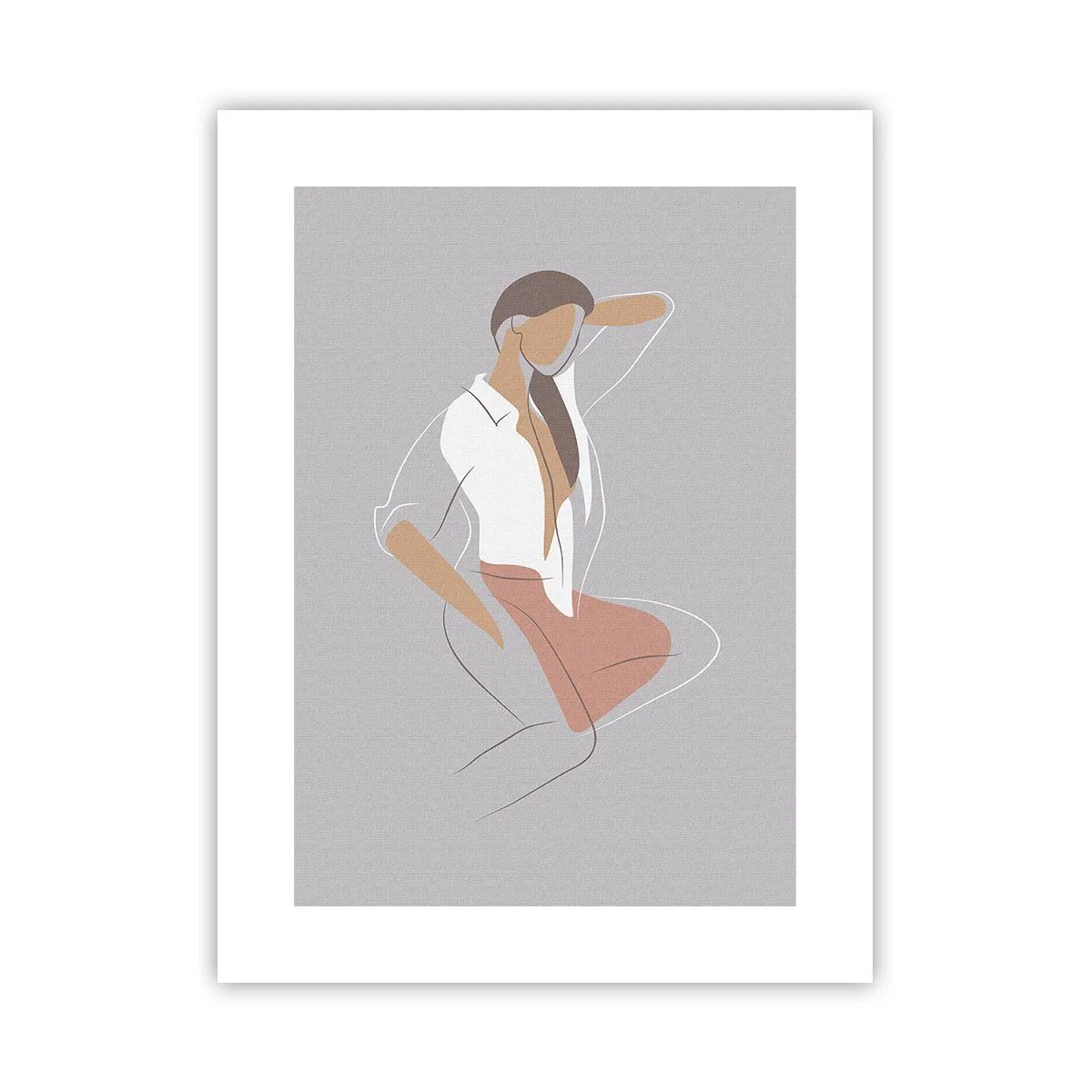 Plakat - Zarys wdzięku - 30x40 cm