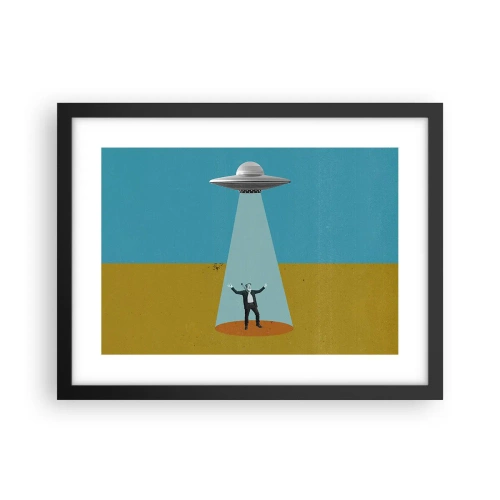 Plakat w czarnej ramie - Bliskie spotkanie - 40x30 cm