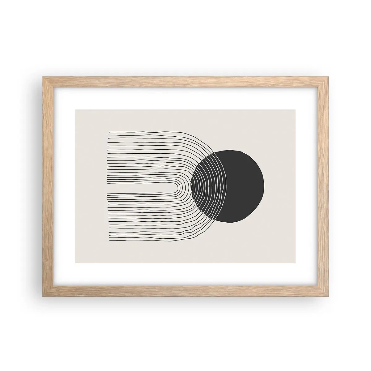 Plakat w ramie jasny dąb - Drżenie i pewność - 40x30 cm
