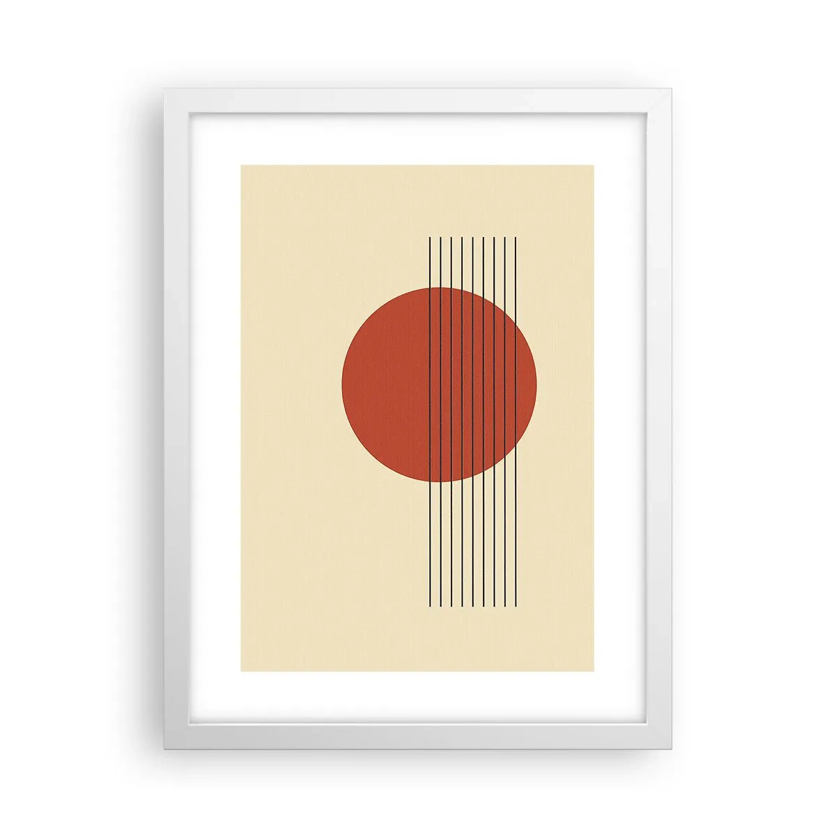 Plakat w białej ramie - W koło i dalej - 30x40 cm