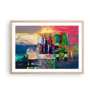 Plakat w ramie jasny dąb - Relacje i emocje - 70x50 cm