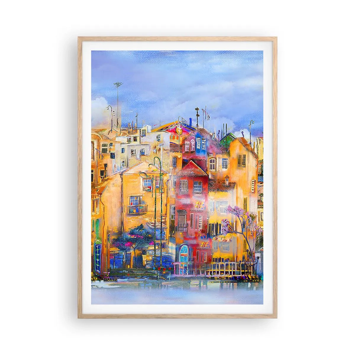 Plakat w ramie jasny dąb - Jesteśmy razem - 70x100 cm