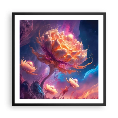 Plakat w czarnej ramie - Inny świat - 60x60 cm