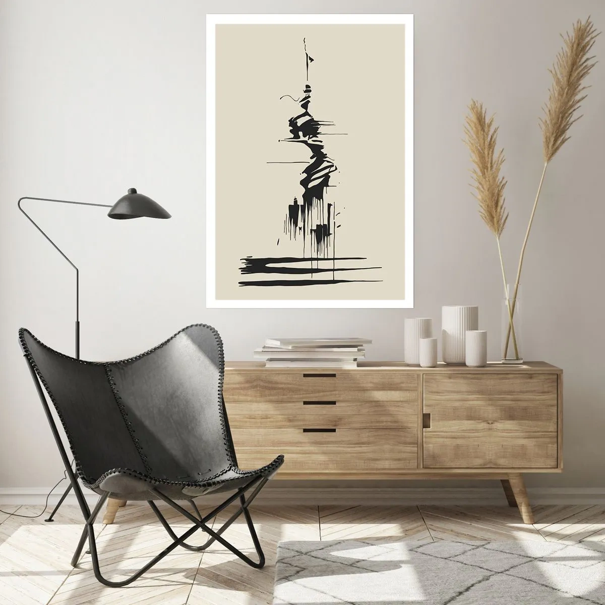 Plakat - Abstrakcja pośpieszna - 30x40 cm