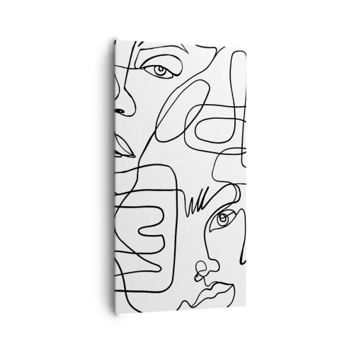 Obraz na płótnie - W splątanych emocjach - 65x120 cm