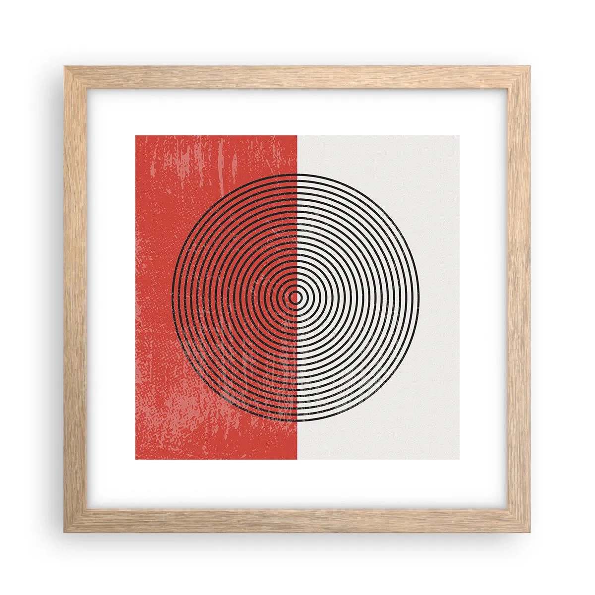 Plakat w ramie jasny dąb - W samo sedno - 30x30 cm