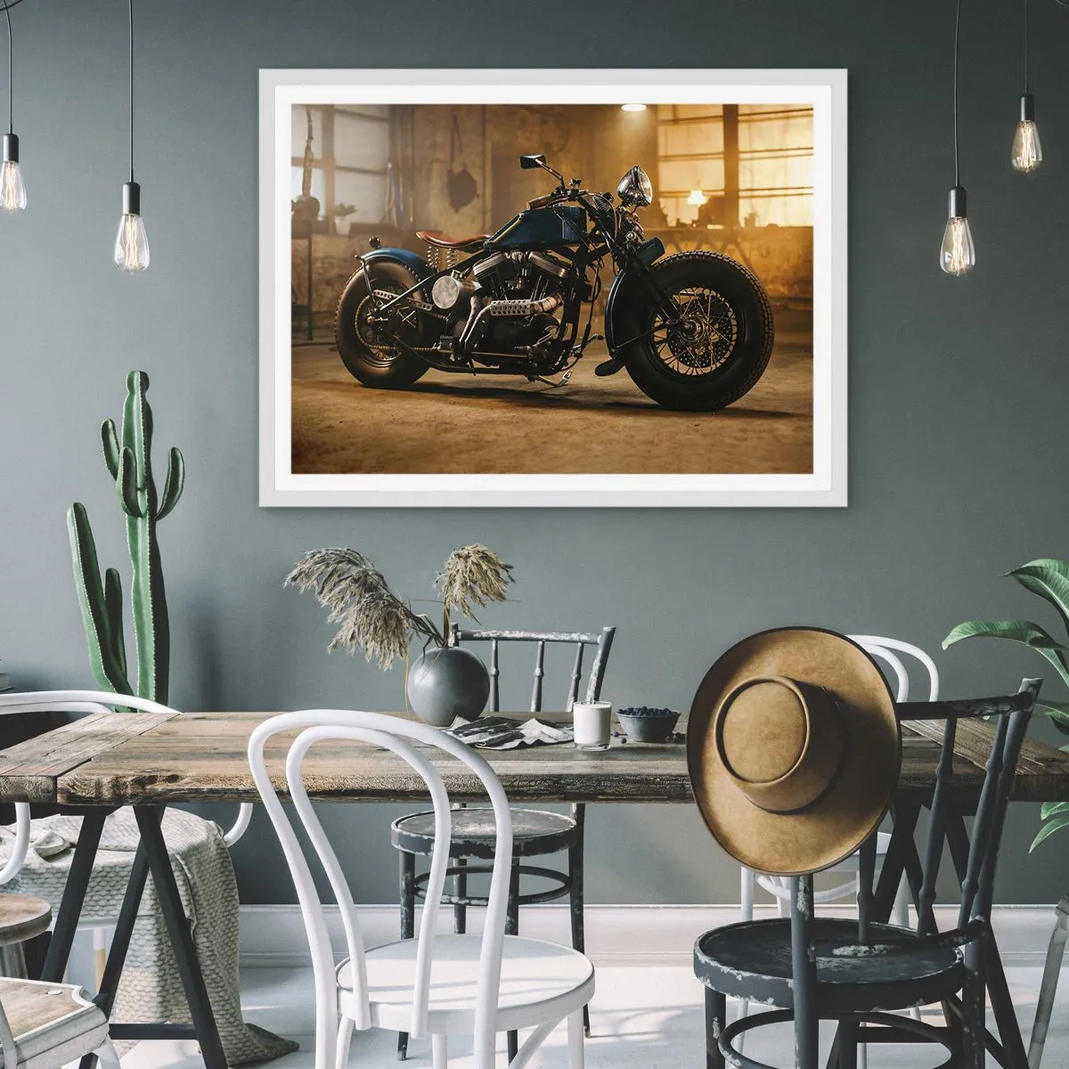 Plakat w białej ramie - Mogę wszystko - 70x50 cm