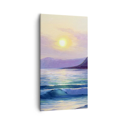 Obraz na płótnie - Kryształ wody i powietrza - 55x100 cm