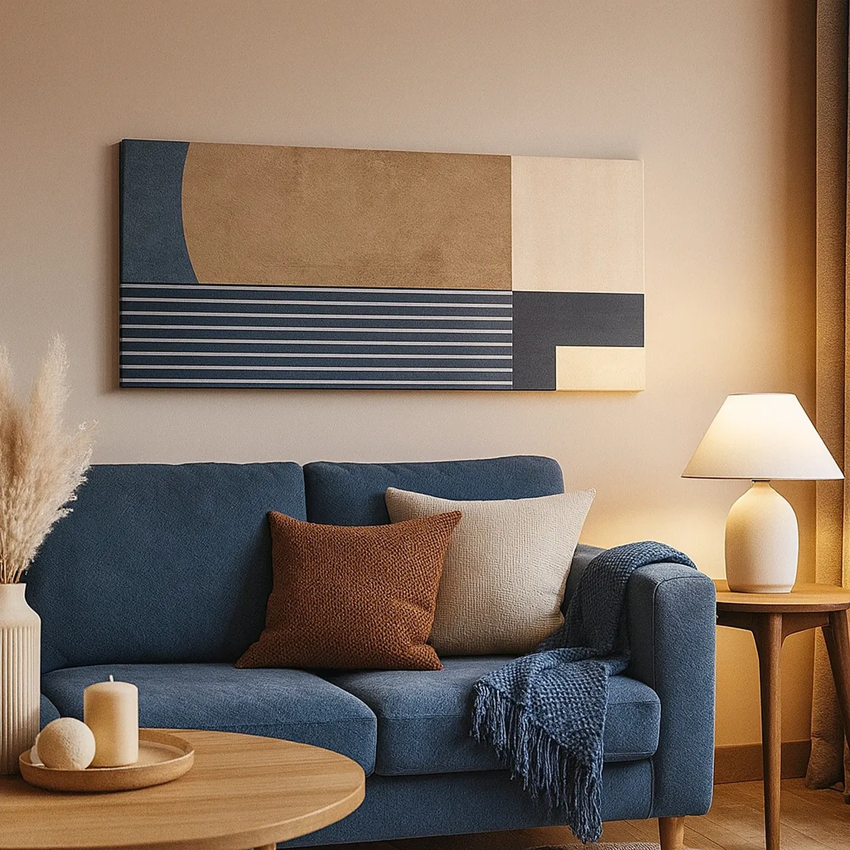 Obraz na płótnie - Kompozycja prostoty i krągłości - 30x30 cm