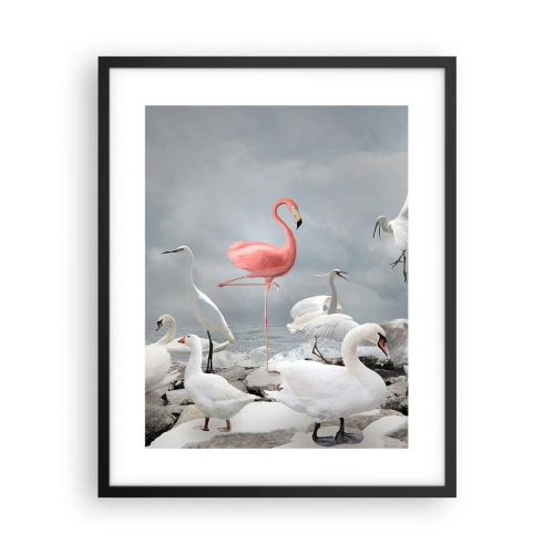 Plakat w czarnej ramie - Skąd się tu wziąłem? - 40x50 cm
