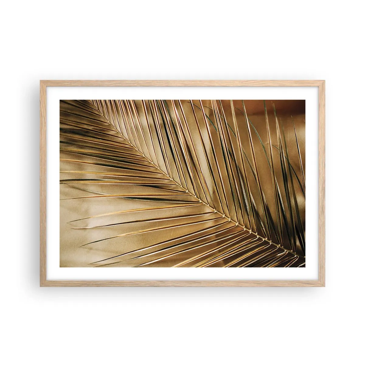 Plakat w ramie jasny dąb - Naturalna kolumnada - 70x50 cm
