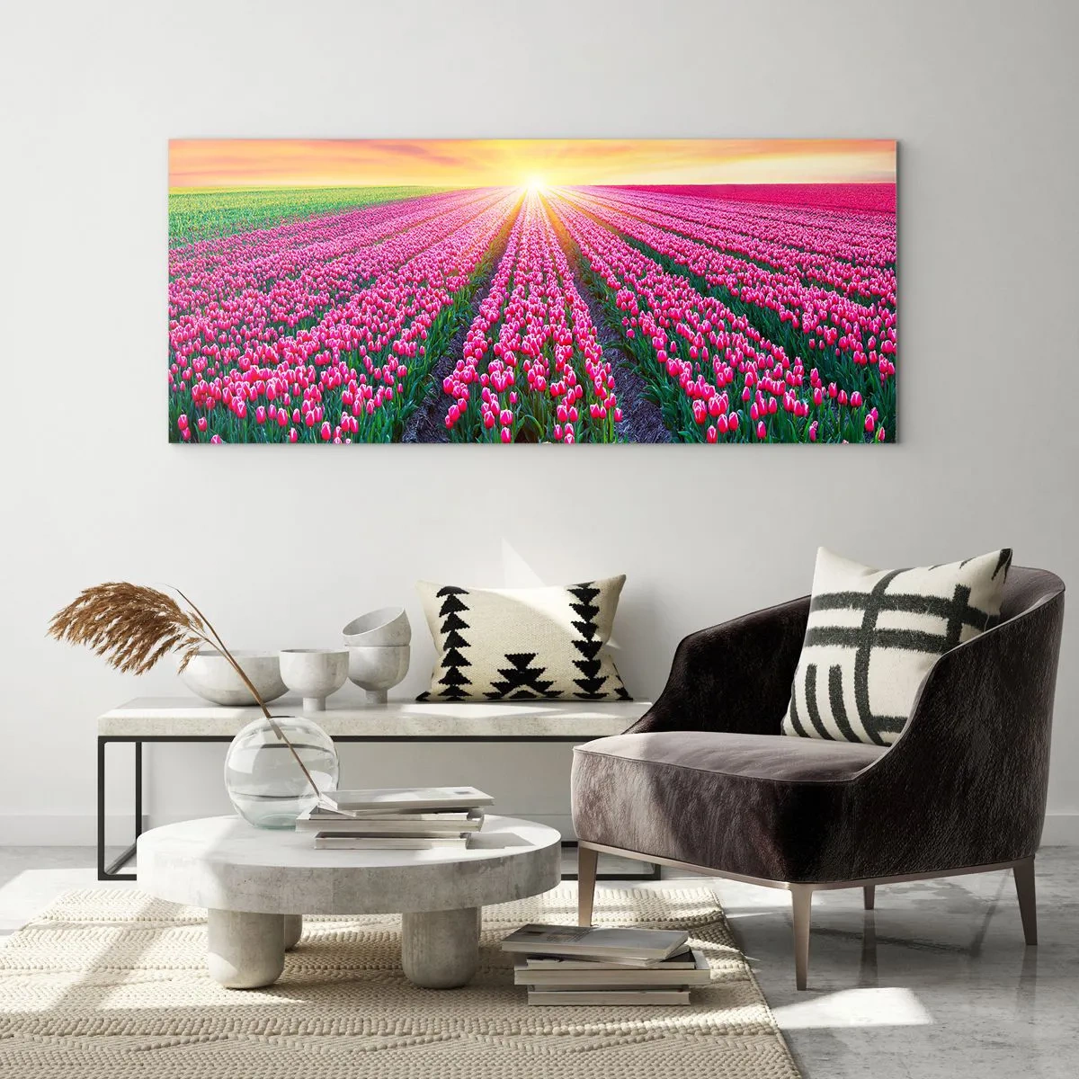 Obraz na szkle - Farma piękności - 90x30 cm