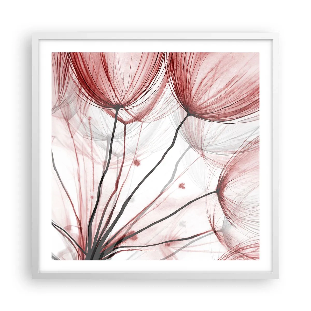 Plakat w białej ramie - Przed odlotem - 60x60 cm