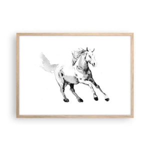 Plakat w ramie jasny dąb - Nieujarzmiona dusza - 70x50 cm