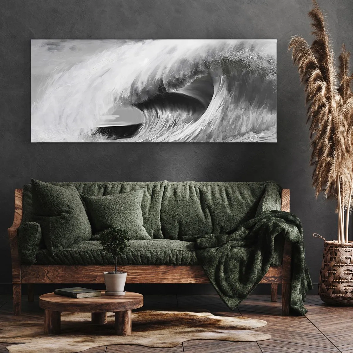 Obraz na płótnie - Gniew oceanu - 100x40 cm