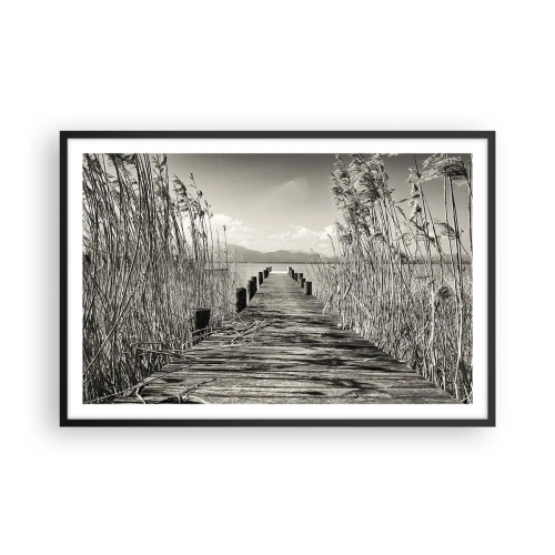 Plakat w czarnej ramie - W zaciszu traw - 91x61 cm