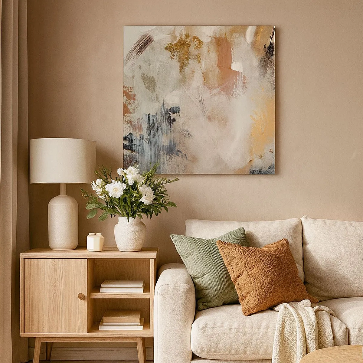 Obraz na płótnie - Abstrakcja zamglona - 30x30 cm