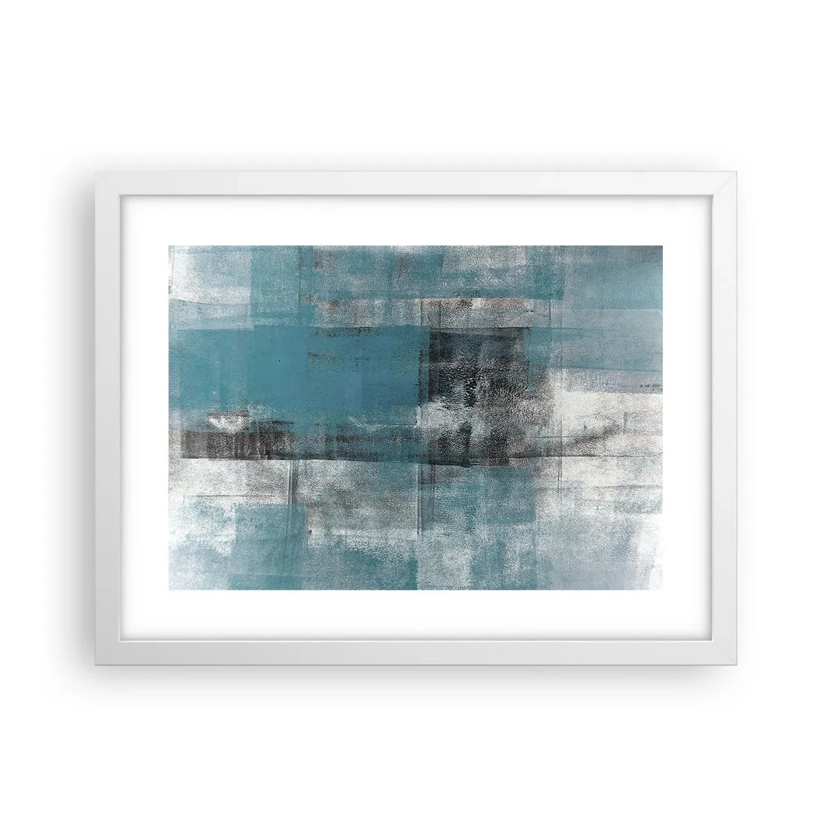 Plakat w białej ramie - Woda i powietrze - 40x30 cm