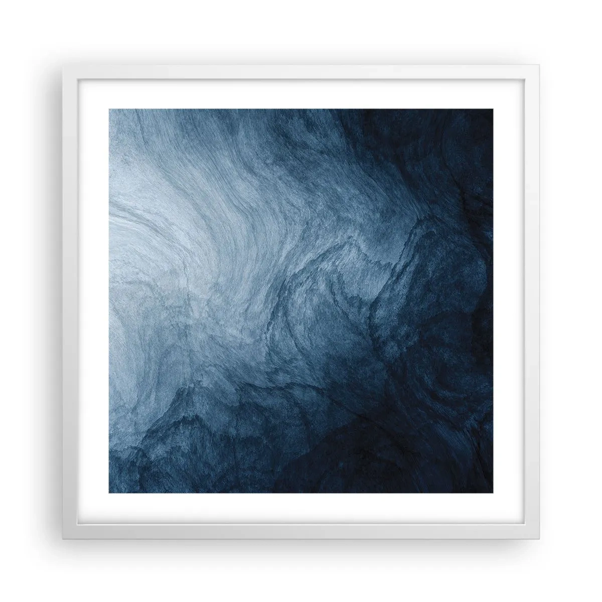Plakat w białej ramie - W głąb sięgnąć - 50x50 cm