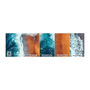 Fototapeta Próbka Samoprzylepna Deluxe Sticker - Dotyk oceanu - Plaża, Morze, Woda - 100x30 cm