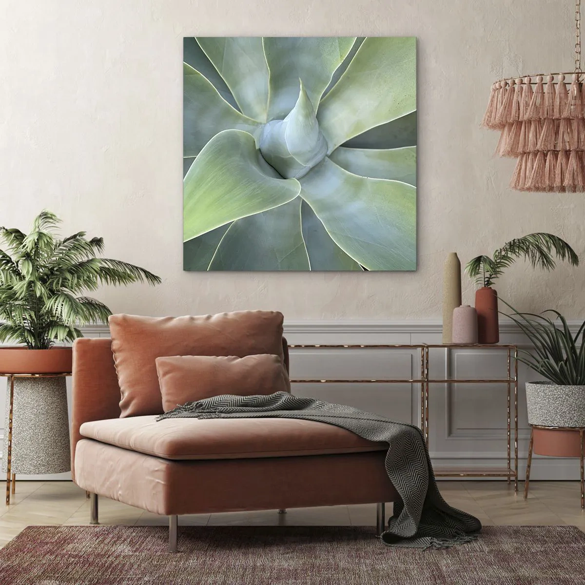 Obraz na płótnie - Narodziny zieleni - 40x40 cm