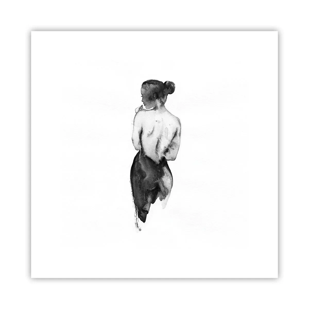 Plakat - Przy niej świat znika - 30x30 cm