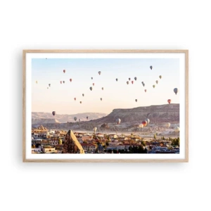 Plakat w ramie jasny dąb - Jak statki na niebie - 91x61 cm